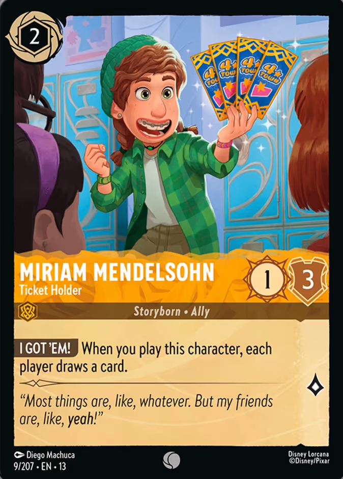 Miriam Mendelsohn - Ticket Holder — Attack of the Vine! #9 (Disney Lorcana card)
