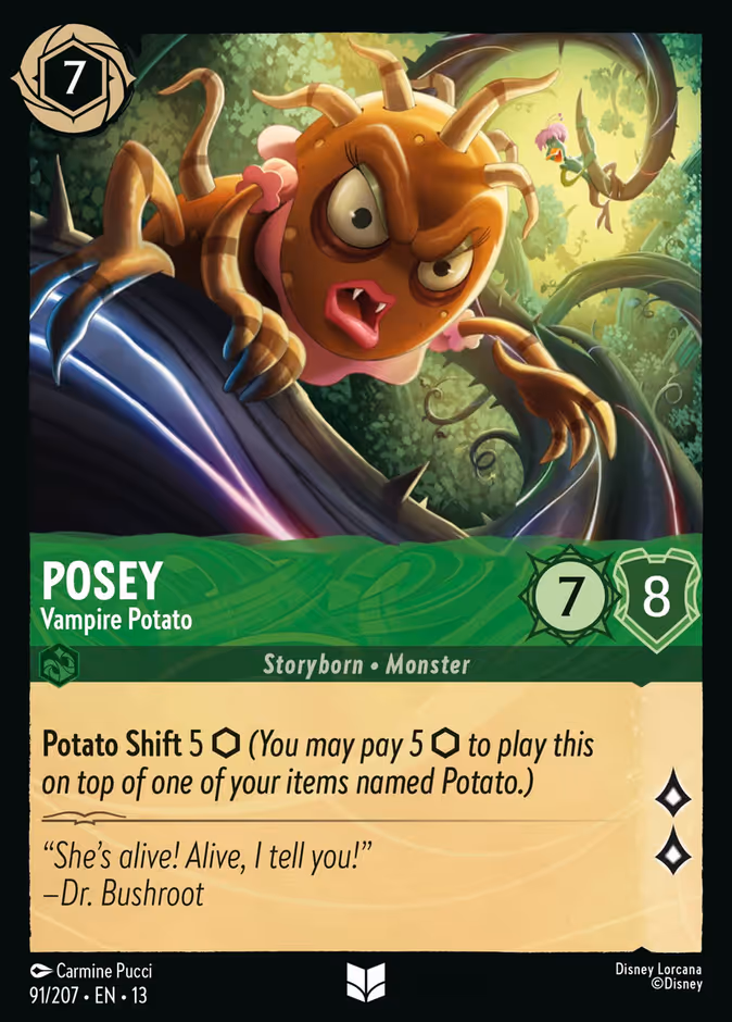 Posey - Vampire Potato — Attack of the Vine! #91 (Disney Lorcana card)