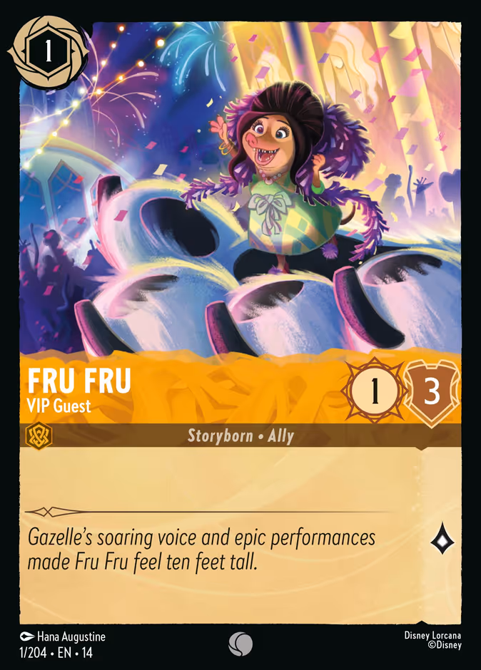 Fru Fru - VIP Guest — Hyperia City #1 (Disney Lorcana card)