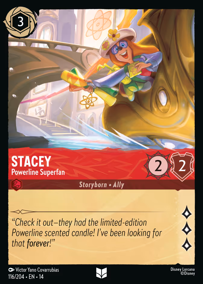 Stacey - Powerline Superfan — Hyperia City #116 (Disney Lorcana card)