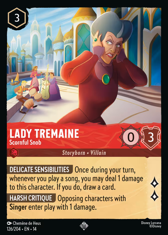 Lady Tremaine - Scornful Snob — Hyperia City #126 (Disney Lorcana card)