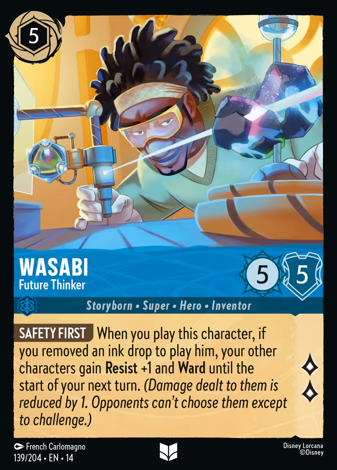 Wasabi - Future Thinker — Hyperia City #139 (Disney Lorcana card)