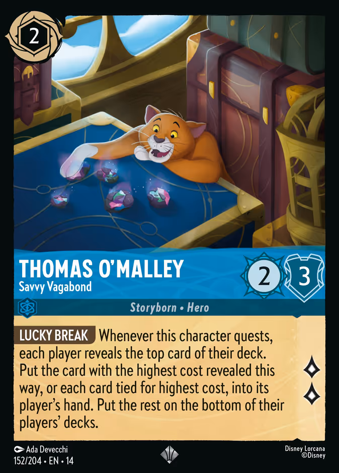 Thomas O'Malley - Savvy Vagabond — Hyperia City #152 (Disney Lorcana card)