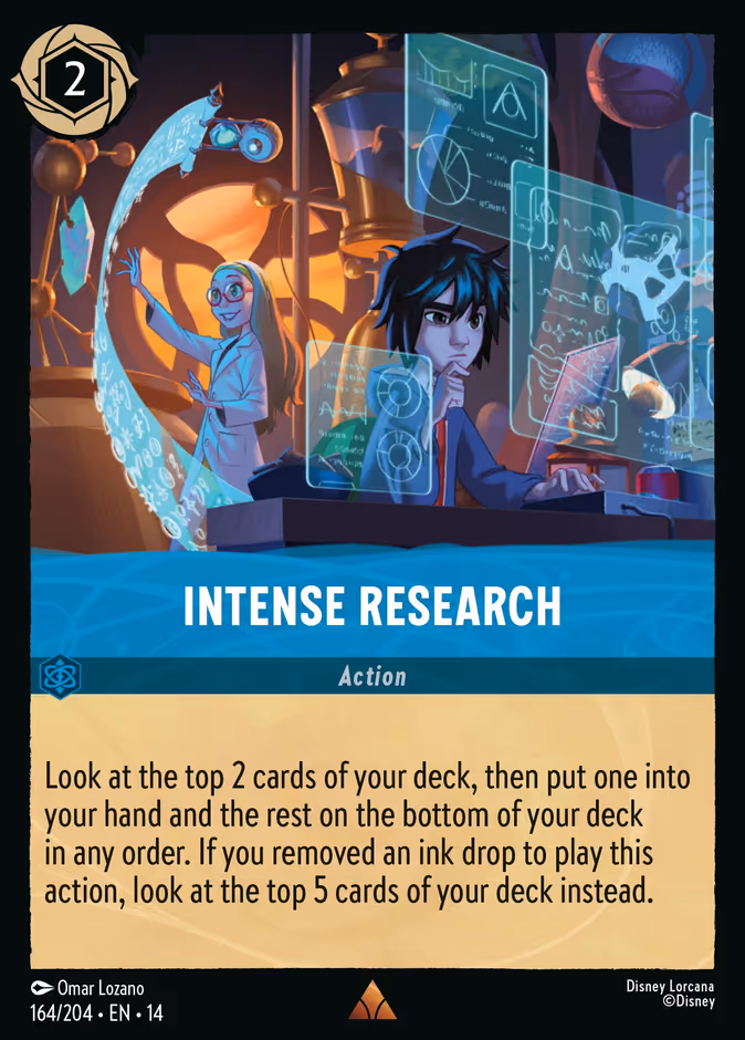 Intense Research — Hyperia City #164 (Disney Lorcana card)