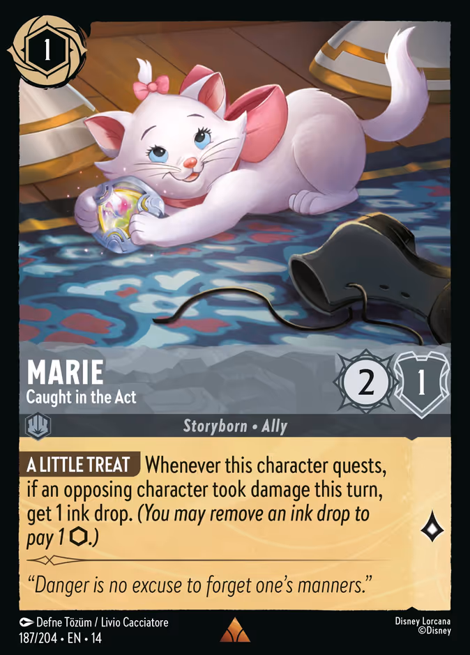 Marie - Caught in the Act — Hyperia City #187 (Disney Lorcana card)