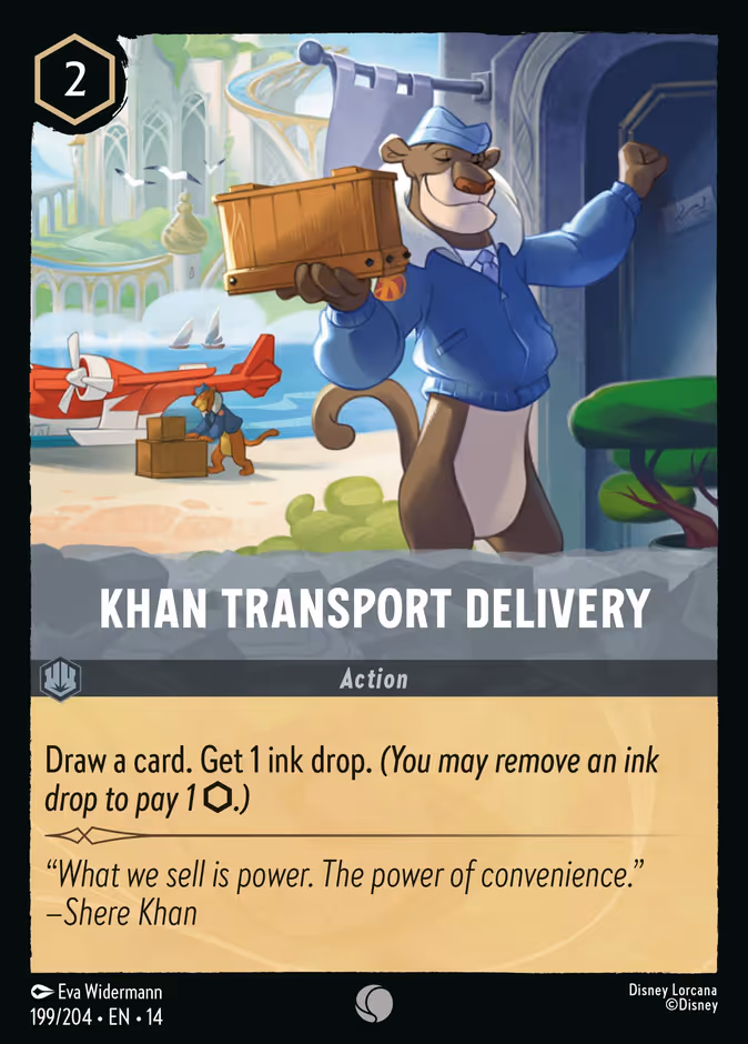 Khan Transport Delivery — Hyperia City #199 (Disney Lorcana card)