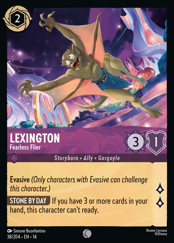 Lexington - Fearless Flier — Hyperia City #38 (Disney Lorcana card)