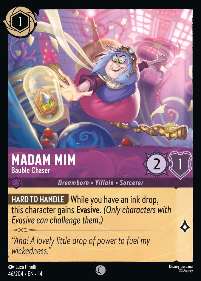 Madam Mim - Bauble Chaser — Hyperia City #46 (Disney Lorcana card)
