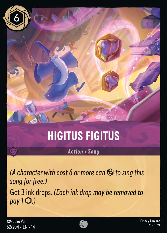 Higitus Figitus — Hyperia City #62 (Disney Lorcana card)