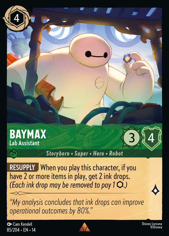 Baymax - Lab Assistant — Hyperia City #85 (Disney Lorcana card)