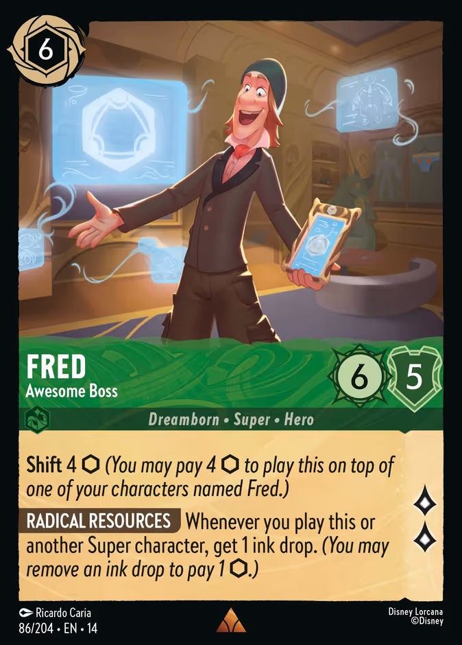 Fred - Awesome Boss — Hyperia City #86 (Disney Lorcana card)