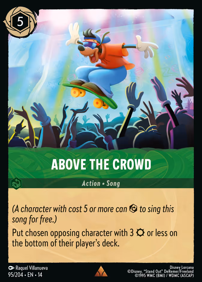 Above the Crowd — Hyperia City #95 (Disney Lorcana card)