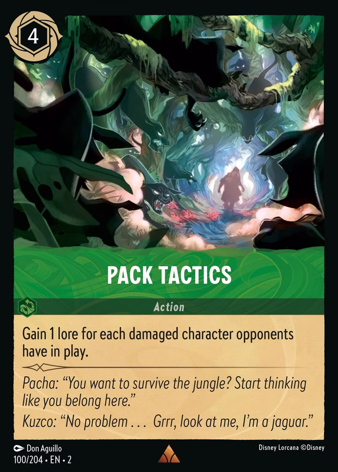 Pack Tactics — Rise of the Floodborn #100 (Disney Lorcana card)