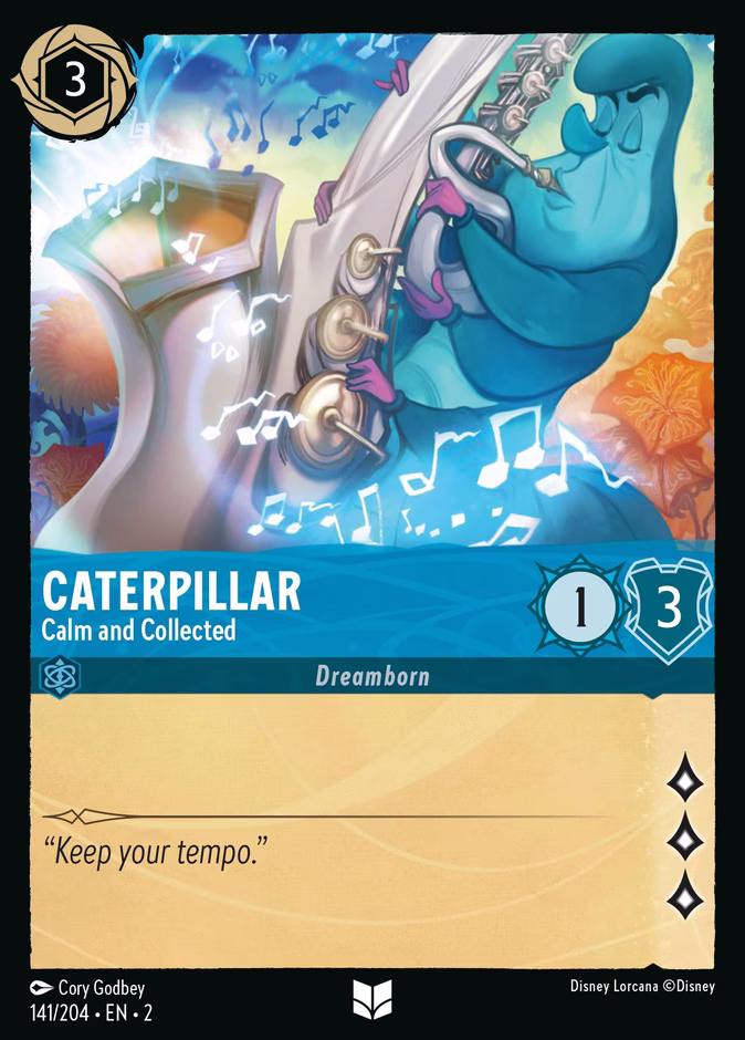 Caterpillar - Calm and Collected — Rise of the Floodborn #141 (Disney Lorcana card)
