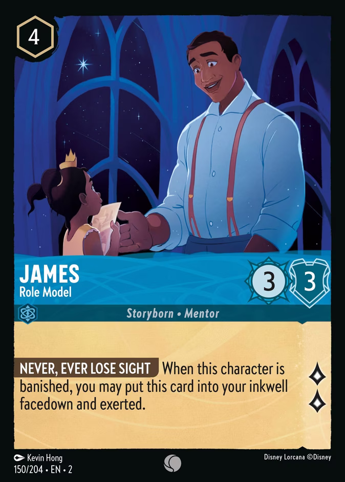 James - Role Model — Rise of the Floodborn #150 (Disney Lorcana card)