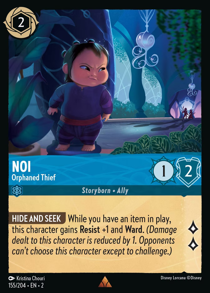 Noi - Orphaned Thief — Rise of the Floodborn #155 (Disney Lorcana card)