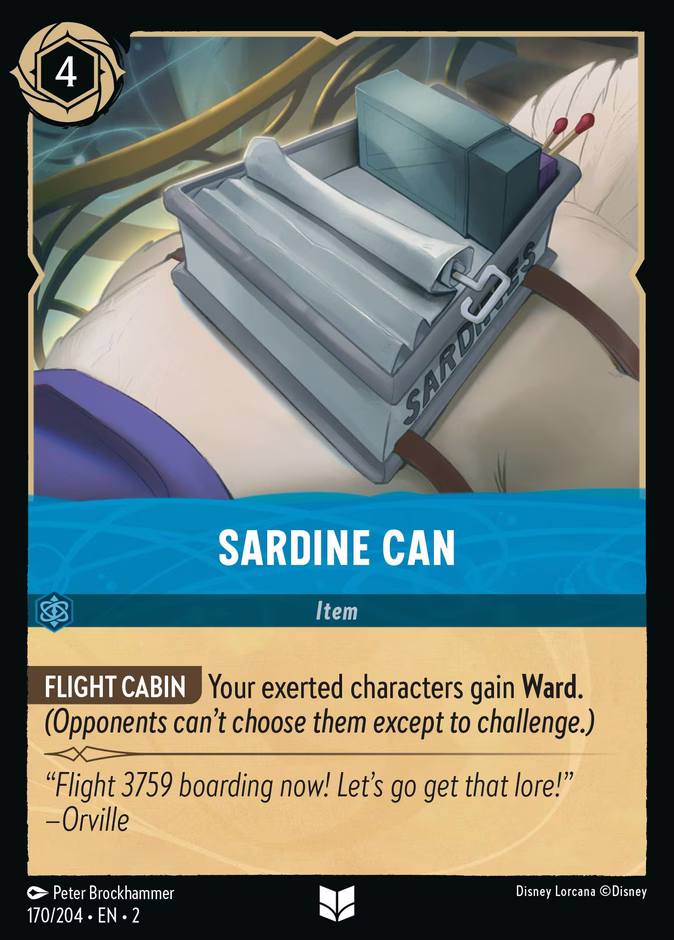 Sardine Can — Rise of the Floodborn #170 (Disney Lorcana card)