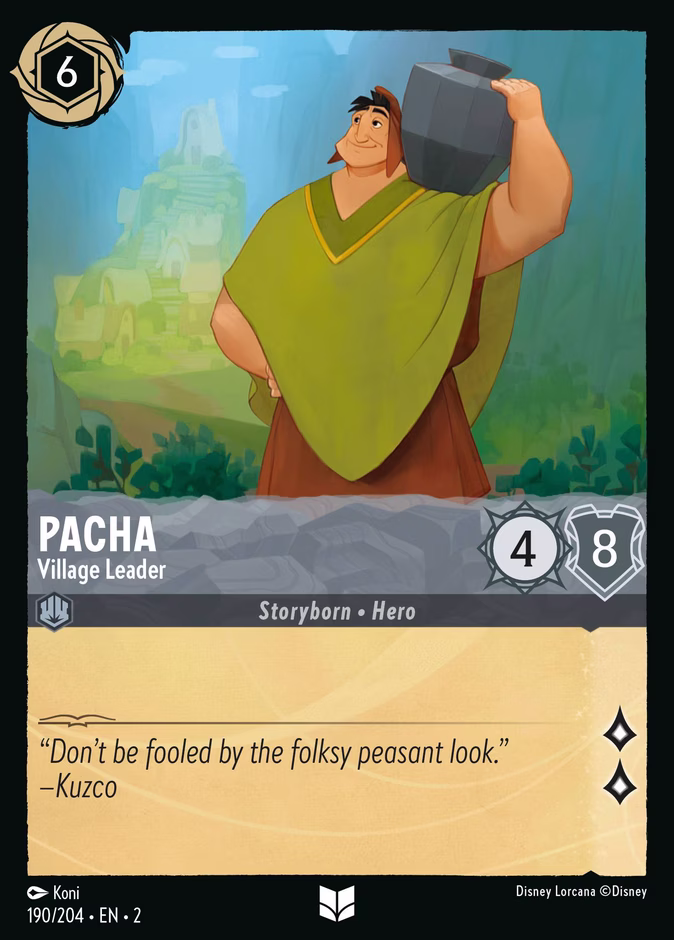Pacha - Village Leader — Rise of the Floodborn #190 (Disney Lorcana card)