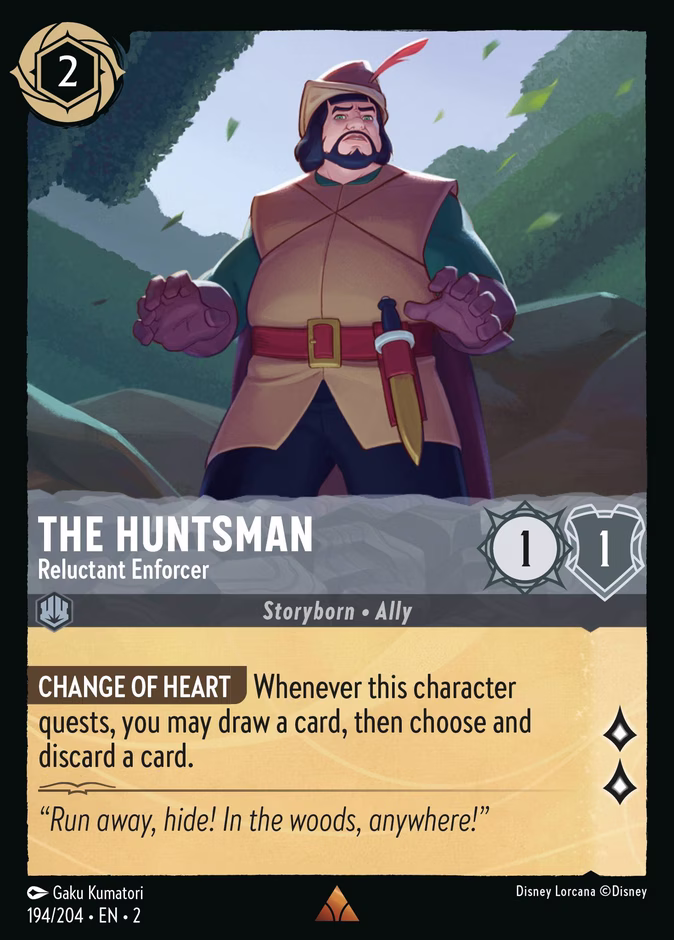 The Huntsman - Reluctant Enforcer — Rise of the Floodborn #194 (Disney Lorcana card)