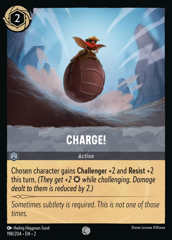 Charge! — Rise of the Floodborn #198 (Disney Lorcana card)