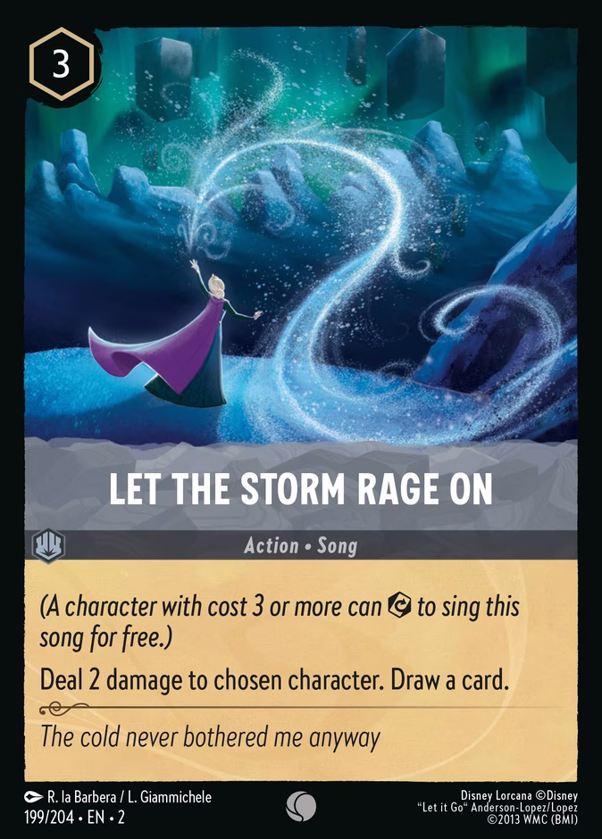 Let the Storm Rage On — Rise of the Floodborn #199 (Disney Lorcana card)
