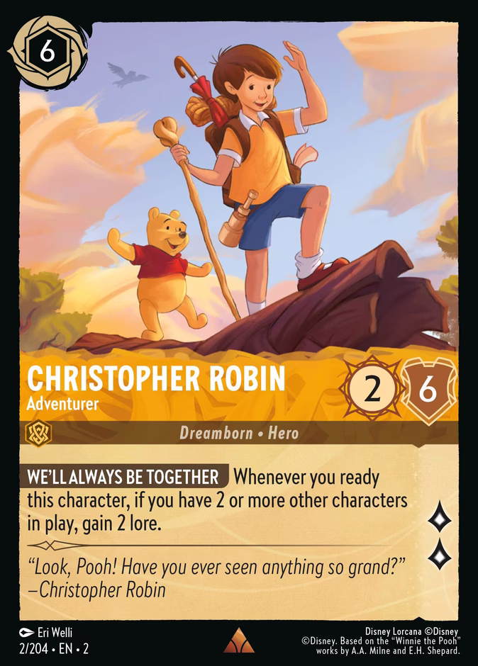 Christopher Robin - Adventurer — Rise of the Floodborn #2 (Disney Lorcana card)