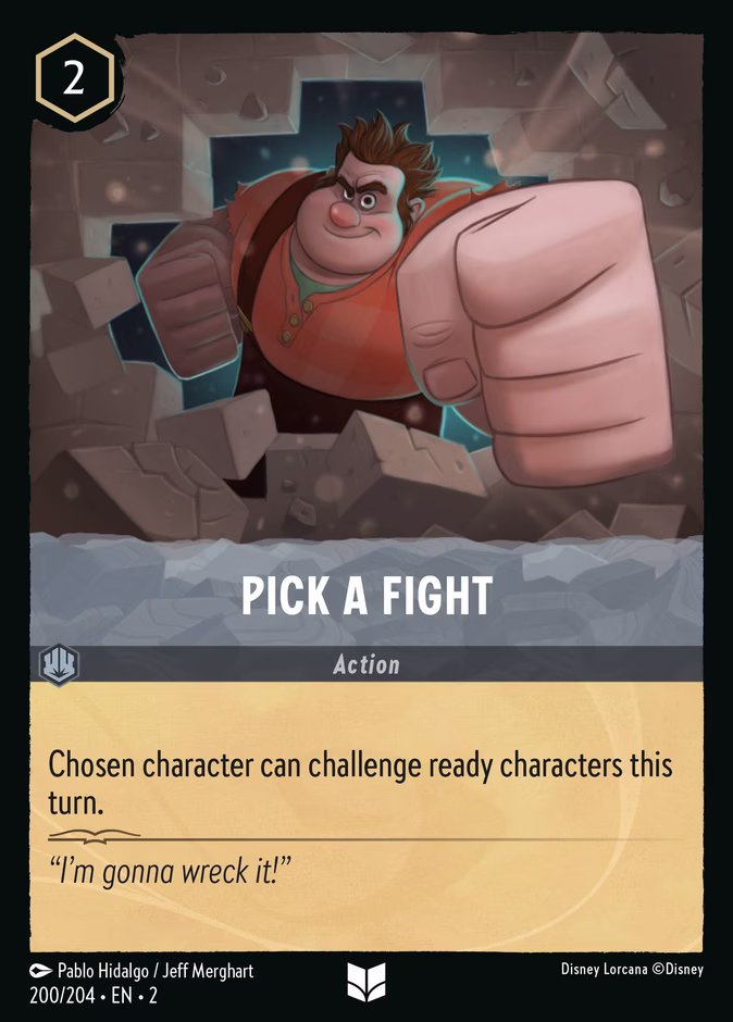 Pick a Fight — Rise of the Floodborn #200 (Disney Lorcana card)