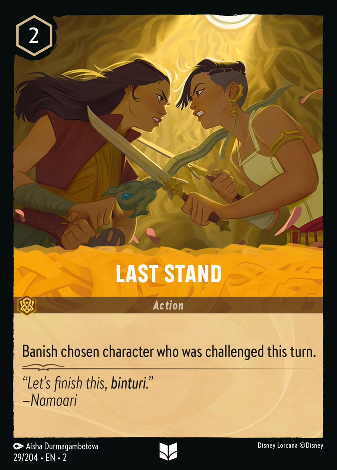 Last Stand — Rise of the Floodborn #29 (Disney Lorcana card)