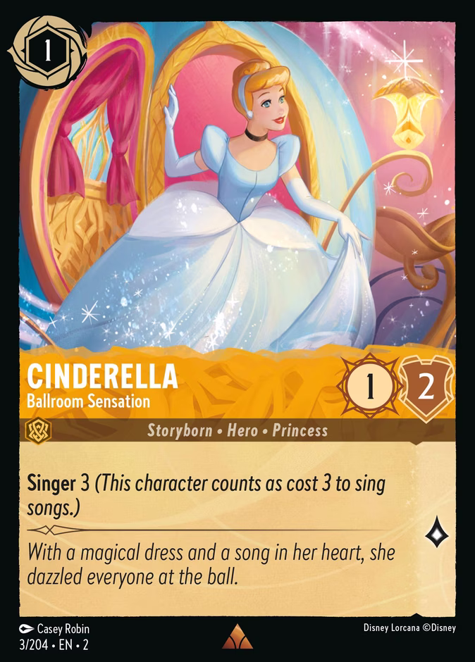 Cinderella - Ballroom Sensation — Rise of the Floodborn #3 (Disney Lorcana card)