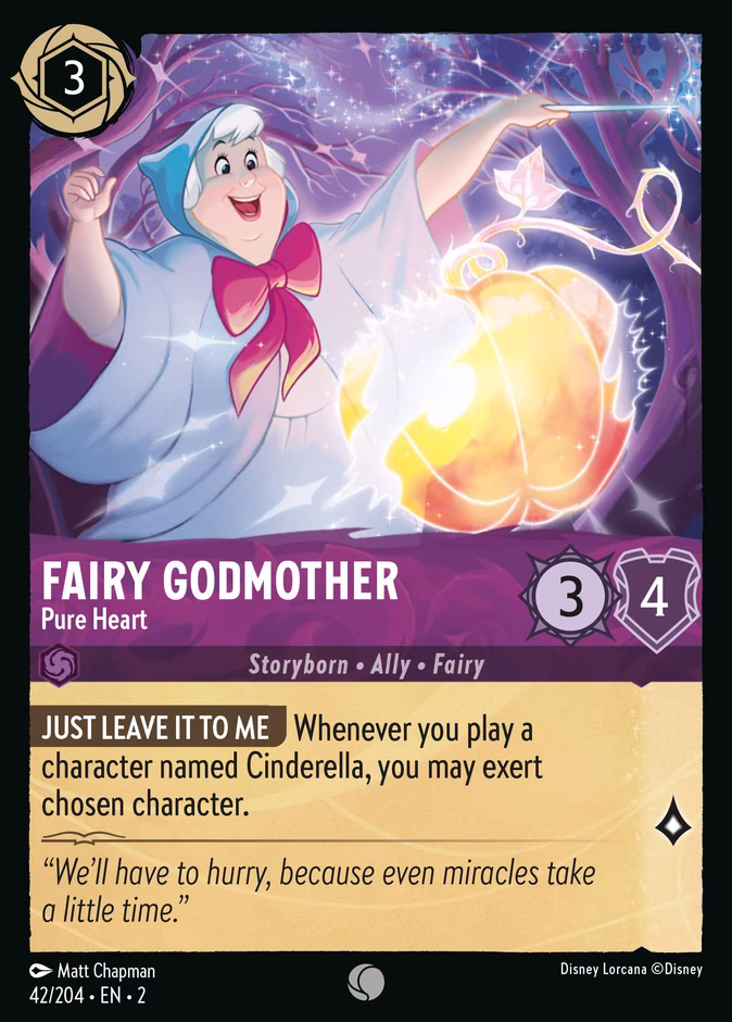 Fairy Godmother - Pure Heart — Rise of the Floodborn #42 (Disney Lorcana card)