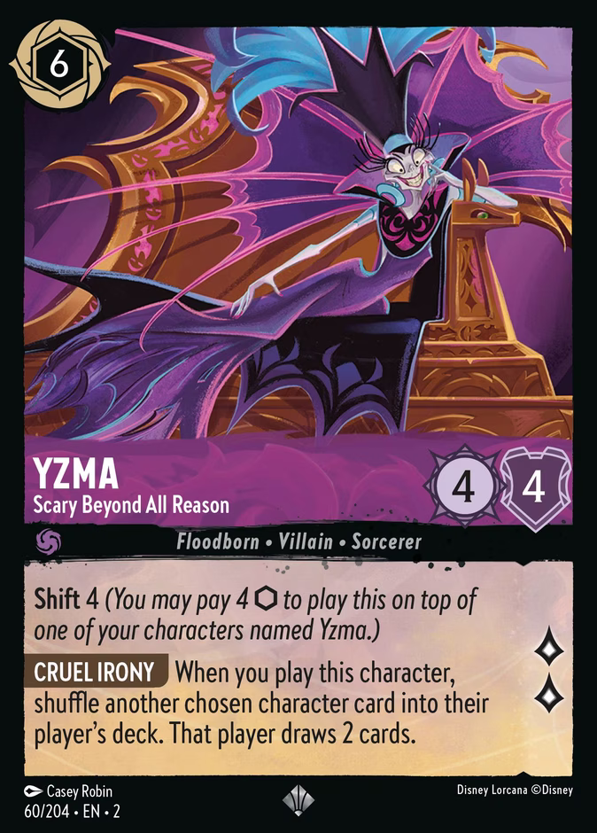 Yzma - Scary Beyond All Reason — Rise of the Floodborn #60 (Disney Lorcana card)