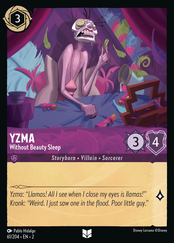 Yzma - Without Beauty Sleep — Rise of the Floodborn #61 (Disney Lorcana card)