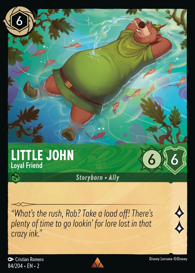 Little John - Loyal Friend — Rise of the Floodborn #84 (Disney Lorcana card)