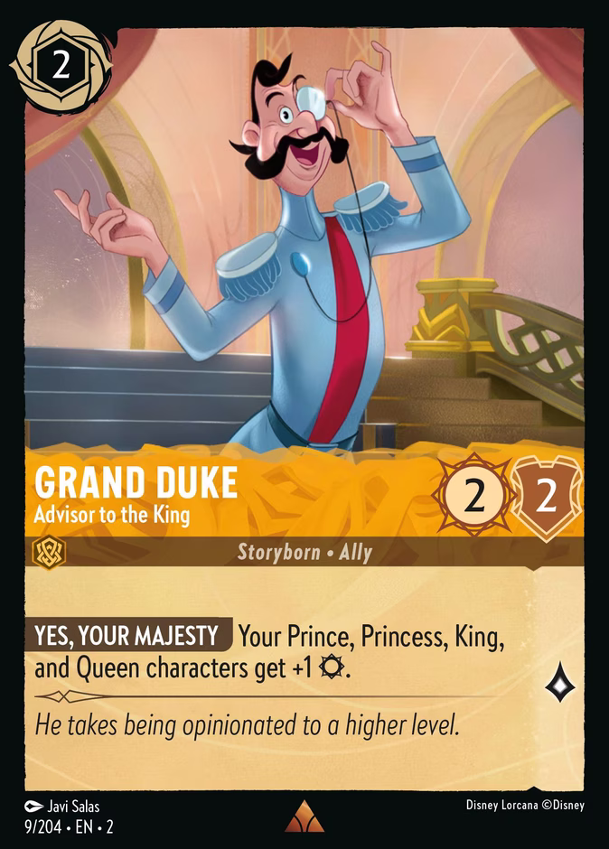 Grand Duke - Advisor to the King — Rise of the Floodborn #9 (Disney Lorcana card)