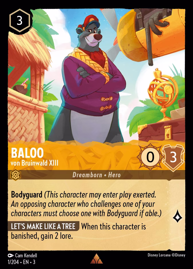 Baloo - von Bruinwald XIII — Into the Inklands #1 (Disney Lorcana card)