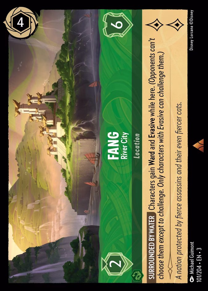 Fang - River City — Into the Inklands #101 (Disney Lorcana card)