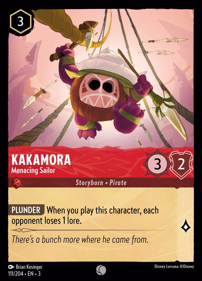 Kakamora - Menacing Sailor — Into the Inklands #111 (Disney Lorcana card)