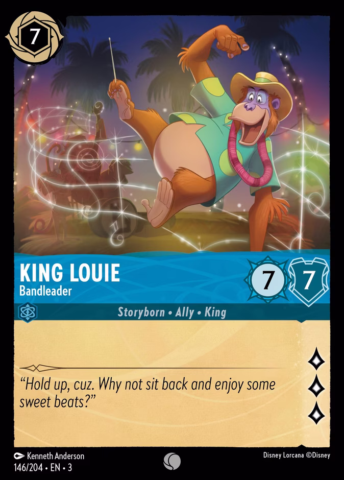 King Louie - Bandleader — Into the Inklands #146 (Disney Lorcana card)