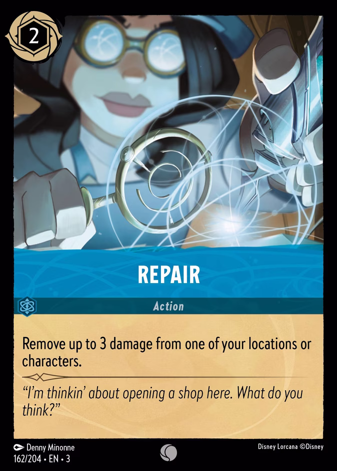 Repair — Into the Inklands #162 (Disney Lorcana card)