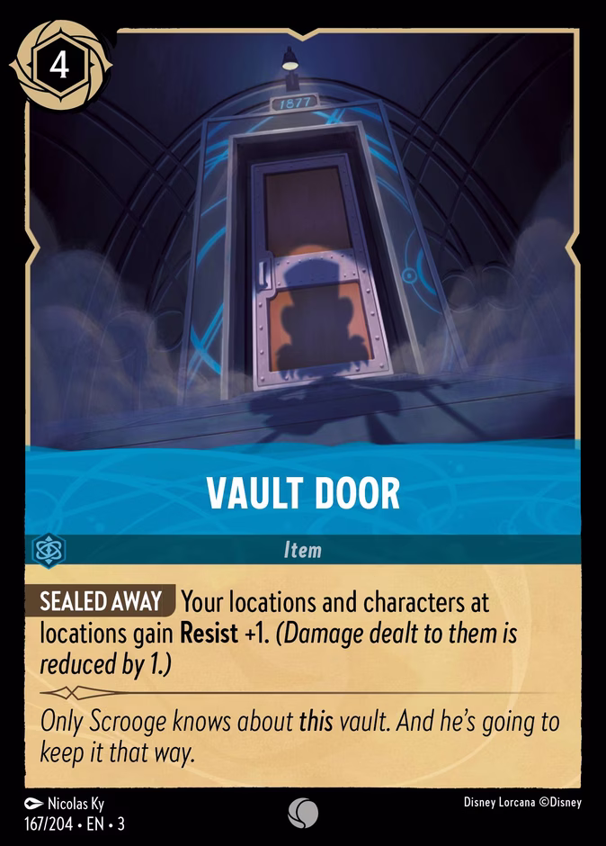 Vault Door — Into the Inklands #167 (Disney Lorcana card)