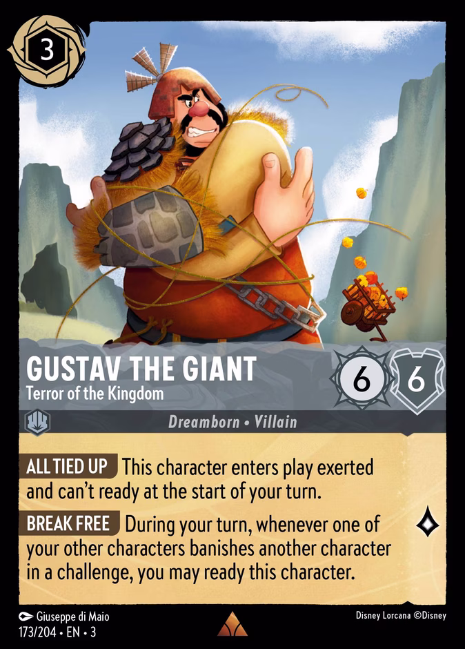 Gustav the Giant - Terror of the Kingdom — Into the Inklands #173 (Disney Lorcana card)