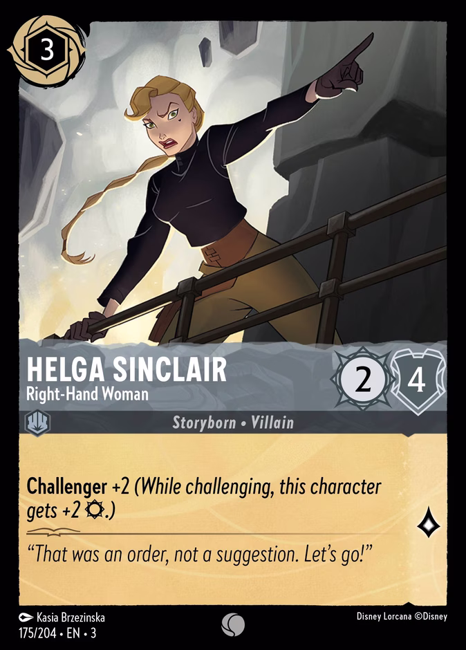 Helga Sinclair - Right-Hand Woman — Into the Inklands #175 (Disney Lorcana card)