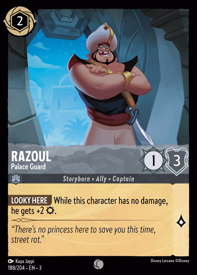 Razoul - Palace Guard — Into the Inklands #188 (Disney Lorcana card)