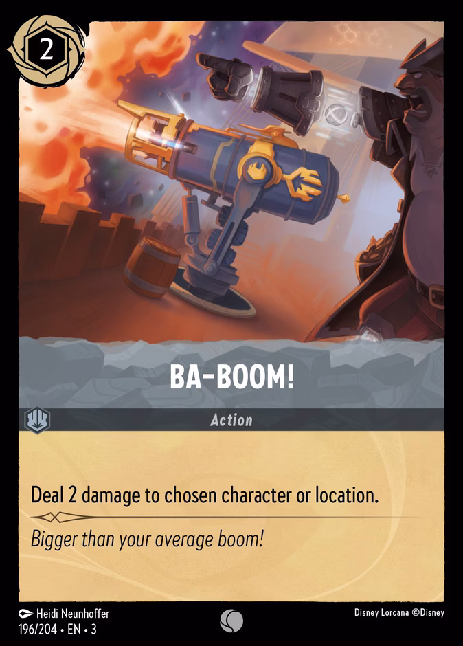 Ba-Boom! — Into the Inklands #196 (Disney Lorcana card)