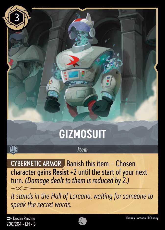 Gizmosuit — Into the Inklands #200 (Disney Lorcana card)