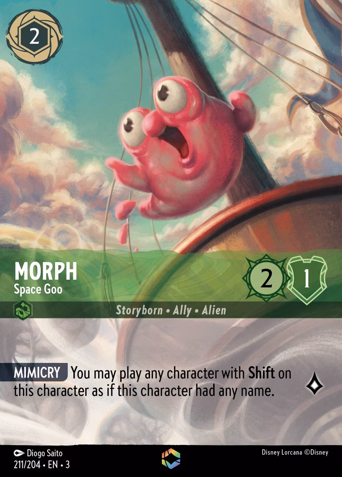 Morph - Space Goo — Into the Inklands #211 (Disney Lorcana card)
