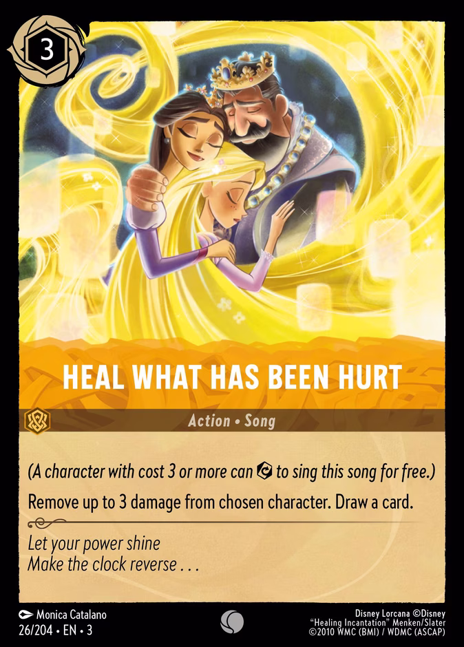 Heal What Has Been Hurt — Into the Inklands #26 (Disney Lorcana card)