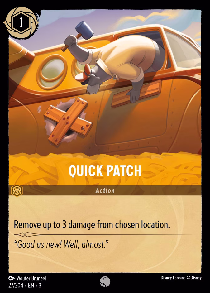Quick Patch — Into the Inklands #27 (Disney Lorcana card)