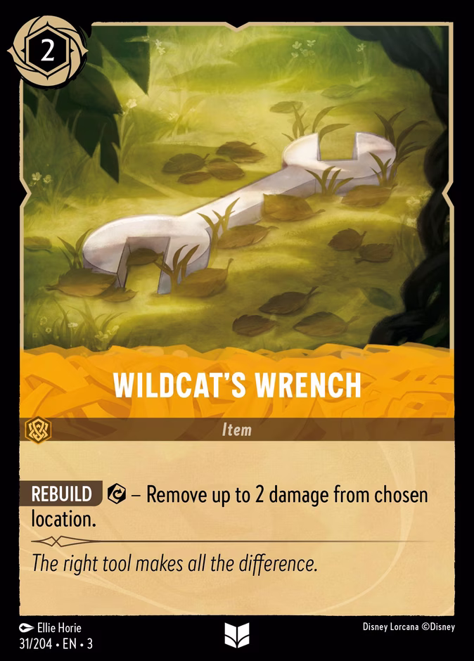 Wildcat's Wrench — Into the Inklands #31 (Disney Lorcana card)