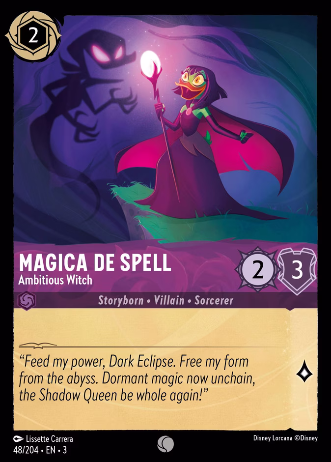Magica De Spell - Ambitious Witch — Into the Inklands #48 (Disney Lorcana card)